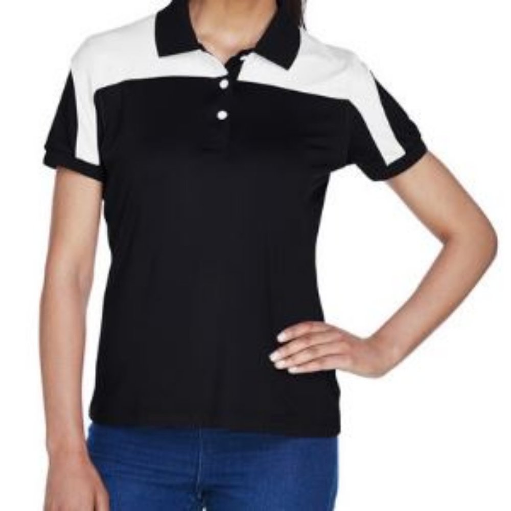 Women's Performance Polo Size Small Color Black (5 for $50)